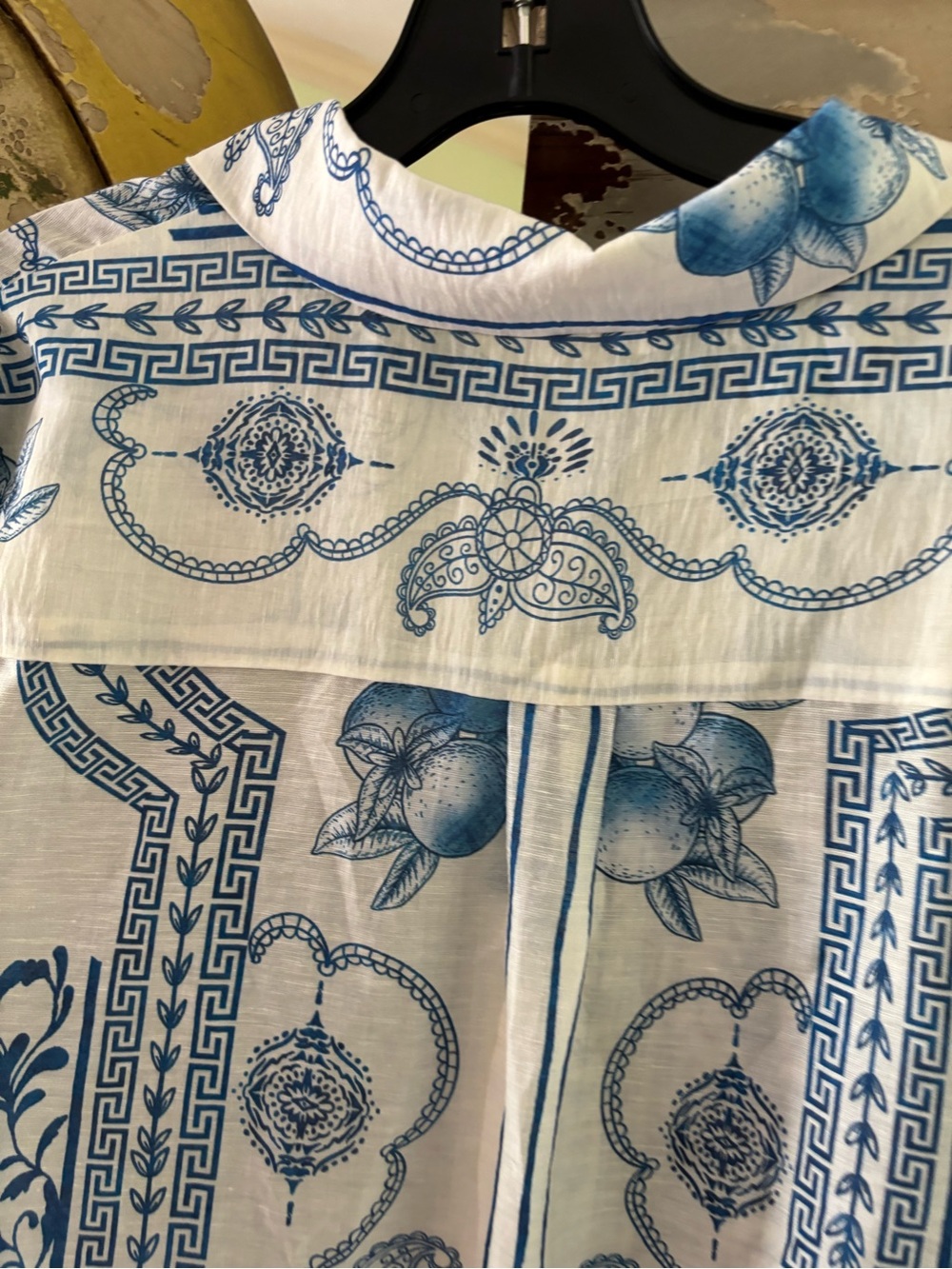 Lavender Brown White and Blue Printed Women's Shorts - Picture 10 of 14